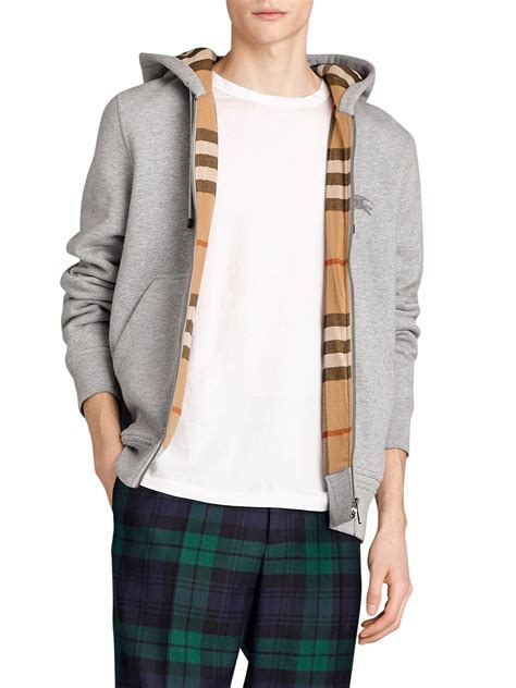 burberry zip up jacket mens|Burberry shell hooded jacket.